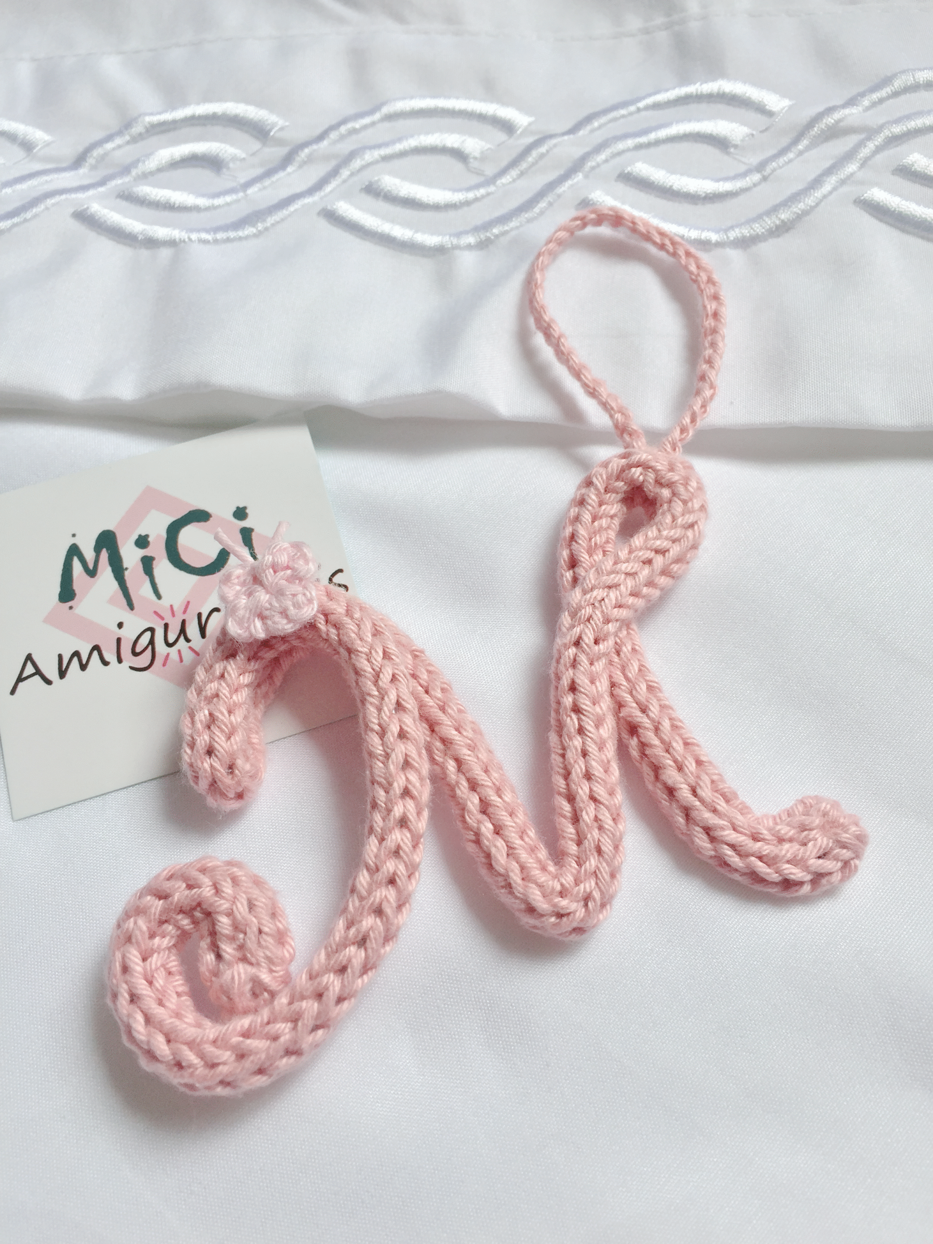 Chaveiro Letra em Tricotin - Imagem 5