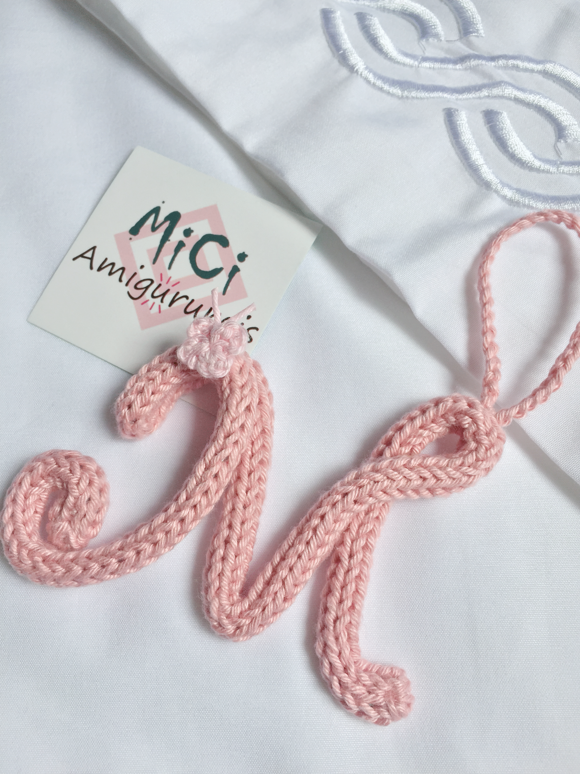 Chaveiro Letra em Tricotin - Imagem 2