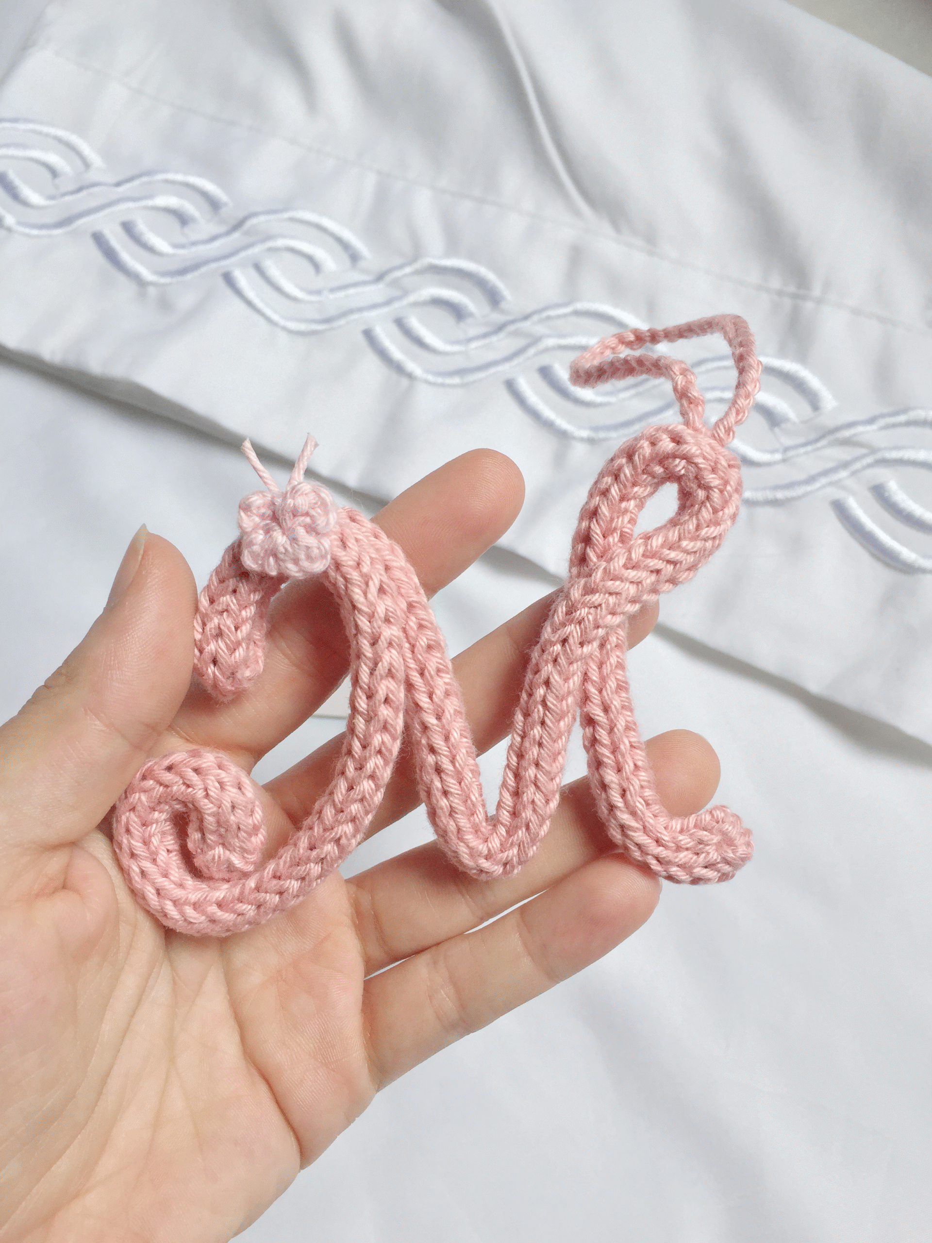 Chaveiro Letra em Tricotin - Imagem 6